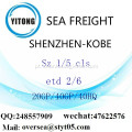 Mar de Porto de Shenzhen transporte de mercadorias para Kobe